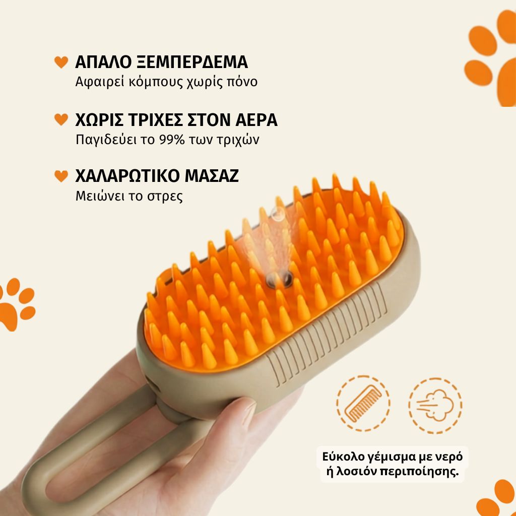 Βούρτσα Σπρέι Αποτρίχωσης για Γάτες και Σκύλους